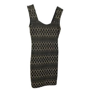 Body Central Black & Gold Dress Size Large